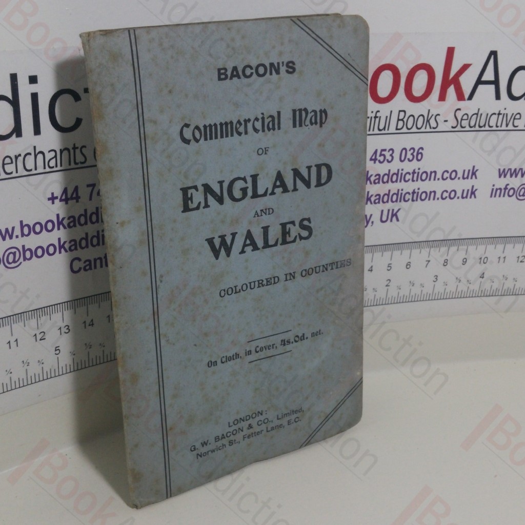 Bacon's Commercial Map of England and Wales: Coloured in Counties