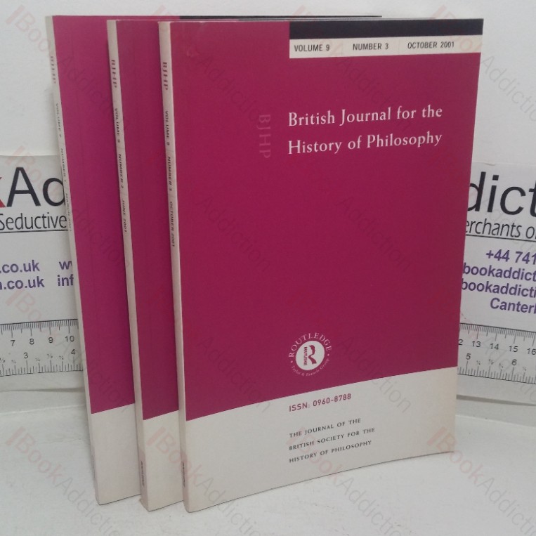 British Journal for the History of Philosophy (Volume 9, Nos. 1-3, 2001)